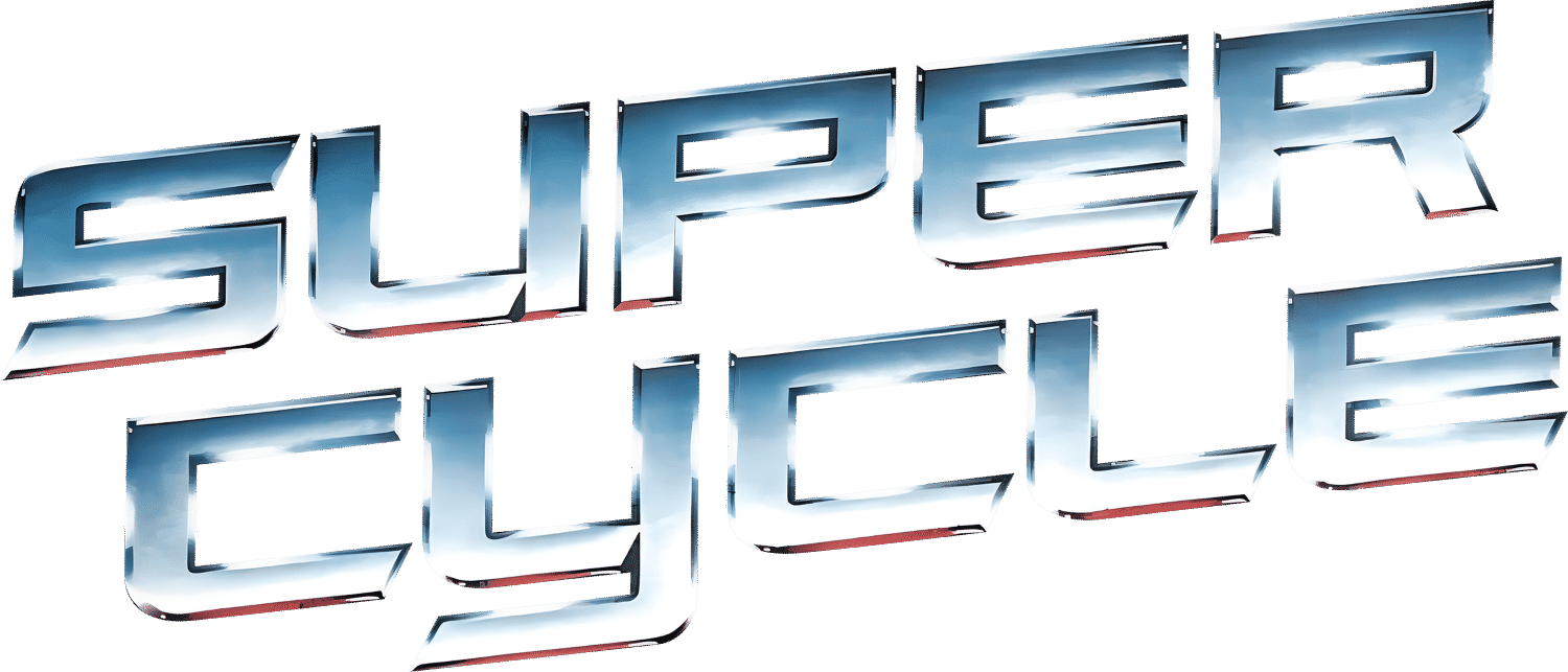 Super Cycle logo for Commodore 64